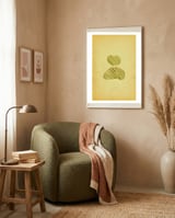 Balancing stones on the retro paper framed in a tender room thumbnail