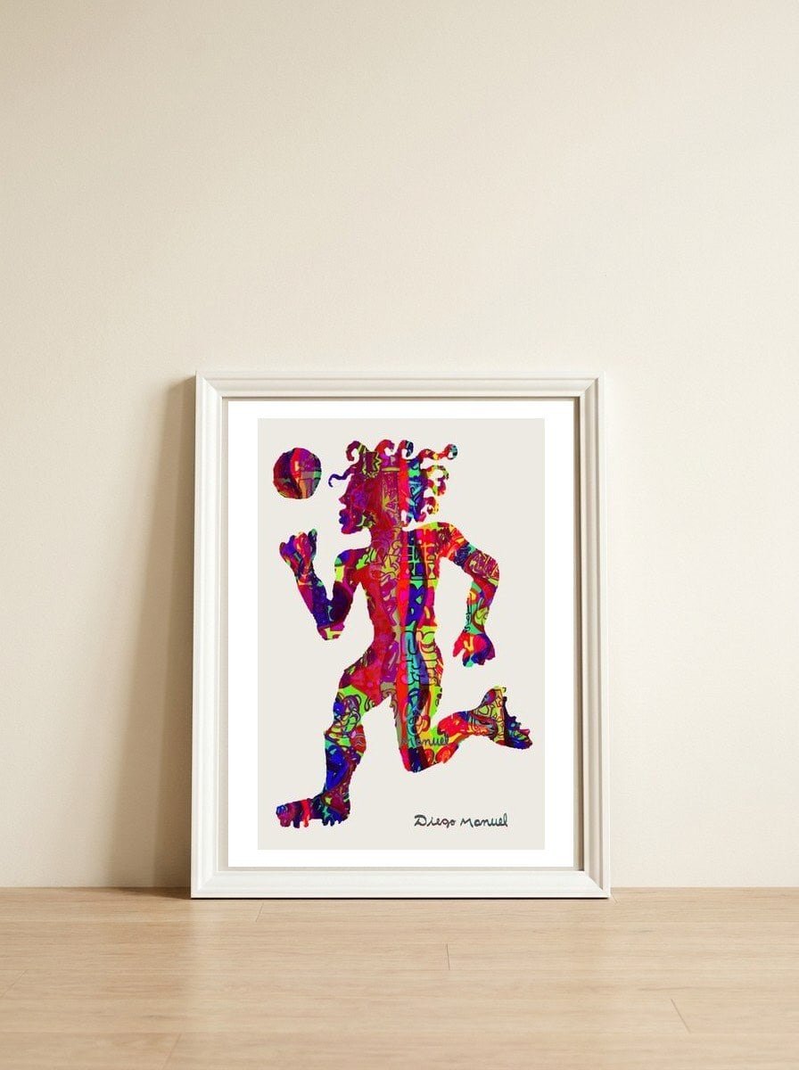 Jugador 19 — framed, leaning against the wall