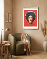 Flower Power framed in a tender room thumbnail