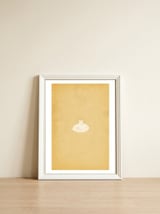 Minimalist vase and vintage paper — framed, leaning against the wall thumbnail
