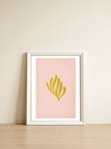 Matisse inspired blurry shapes — framed, leaning against the wall thumbnail