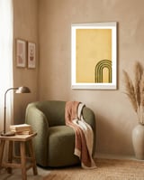Blurry green arch framed in a tender room thumbnail
