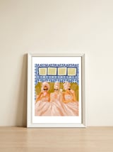 Ladies-Only Club | Girl Talk Slumber Party BFF | Bohemian Feminism Independent Moroccan Women — framed, leaning against the wall thumbnail