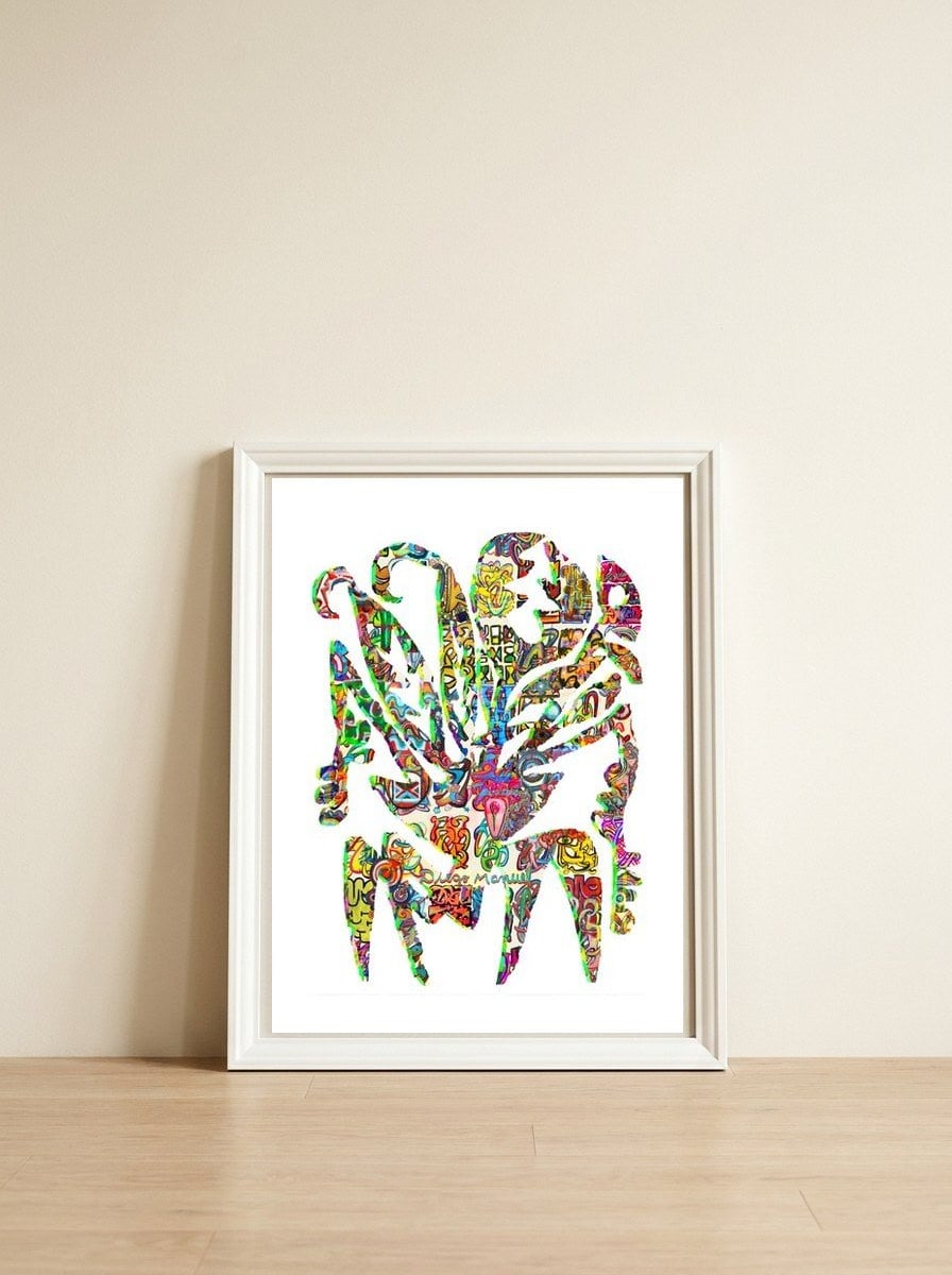 Planta Salvaje 19 Copia — framed, leaning against the wall