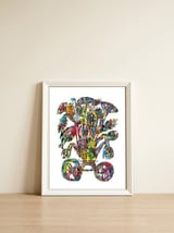Planta Salvaje 32  — framed, leaning against the wall thumbnail