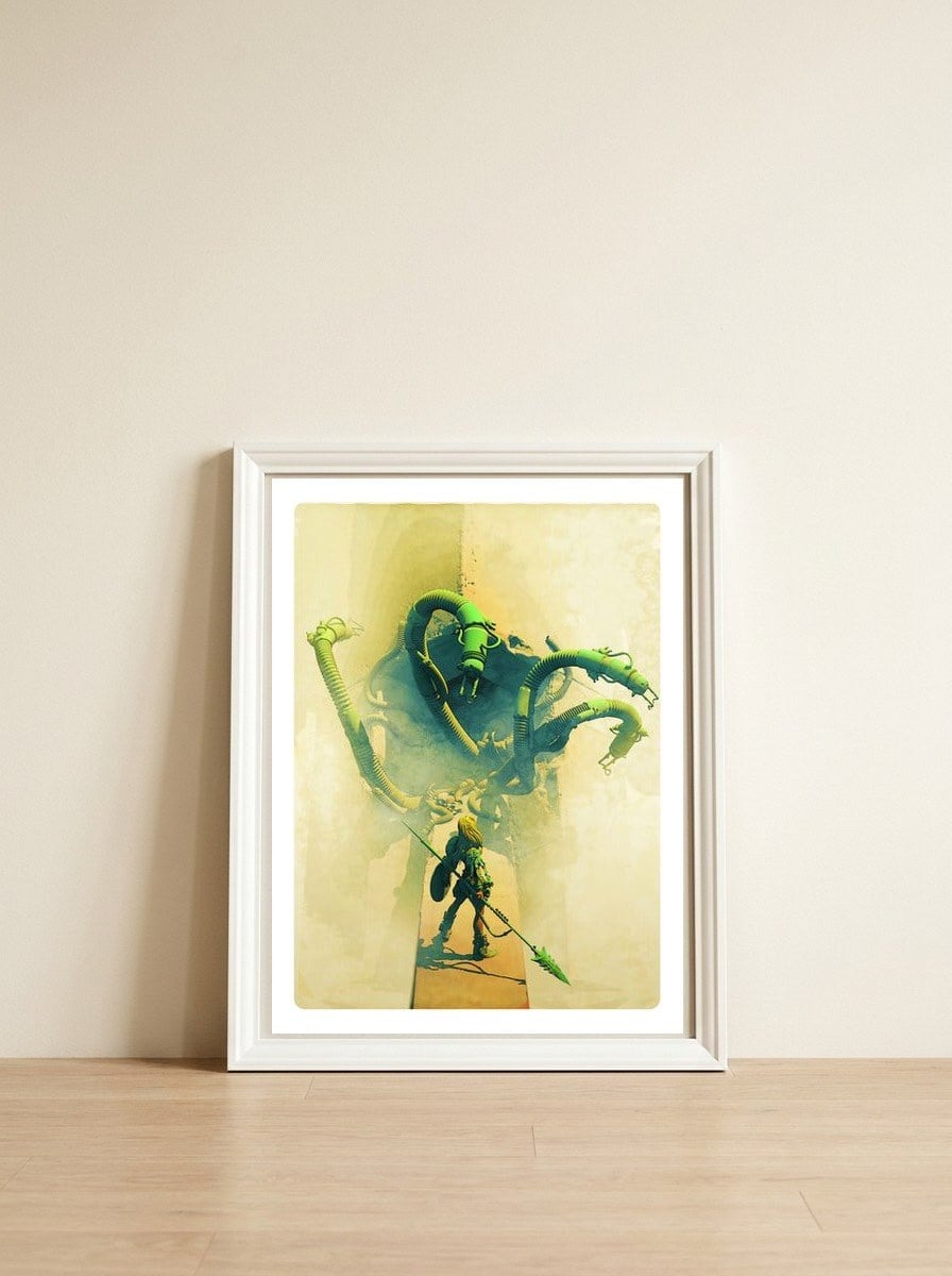 Cyberdongeon — framed, leaning against the wall