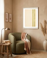 Soft green stripes framed in a tender room thumbnail