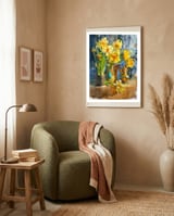 Sunny Flower Still Life framed in a tender room thumbnail