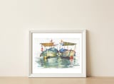 Boats — framed, leaning against the wall thumbnail
