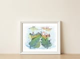 Pleasure boats — framed, leaning against the wall thumbnail