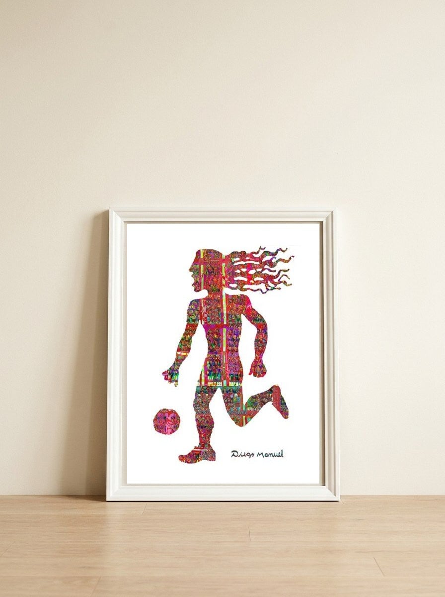 Jugador 80 — framed, leaning against the wall