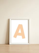 Initial Name Letter A — framed, leaning against the wall thumbnail