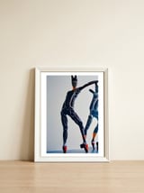 Cyborg dancing modern Ballet on Stage — framed, leaning against the wall thumbnail