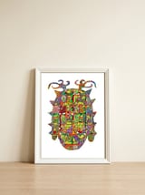 Graffiti Digital 5 — framed, leaning against the wall thumbnail