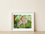 Riding My Wolf — framed, leaning against the wall thumbnail