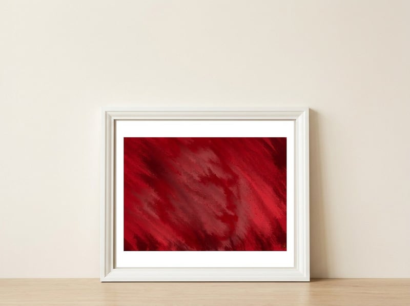 Burn your fears — framed, leaning against the wall