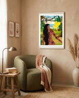 Golden Conure and Me framed in a tender room thumbnail