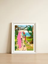 My Ara Bird — framed, leaning against the wall thumbnail