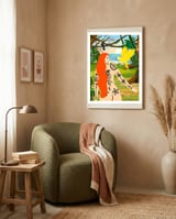 Golden Conure and Me framed in a tender room thumbnail