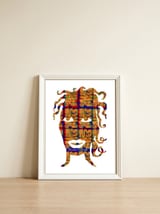 Mujer B 4  — framed, leaning against the wall thumbnail