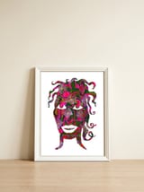 Mujer B 8  — framed, leaning against the wall thumbnail