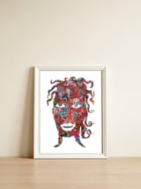 Mujer B 13  — framed, leaning against the wall thumbnail