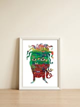 Mujer B 53 — framed, leaning against the wall thumbnail