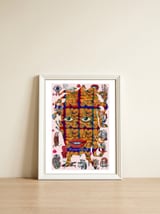 Mujer B 31 — framed, leaning against the wall thumbnail