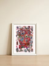 Mujer B 39 — framed, leaning against the wall thumbnail