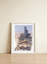 European cityscape architecture — framed, leaning against the wall thumbnail