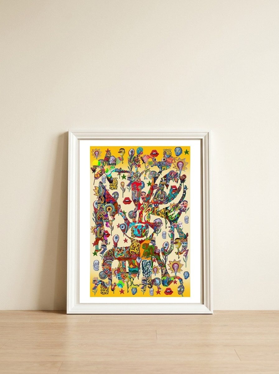 Planta Salvaje Nueva 7 — framed, leaning against the wall