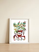 Planta Salvaje Ii 9 Copia — framed, leaning against the wall thumbnail