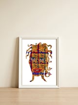 Mujer B 60 — framed, leaning against the wall thumbnail