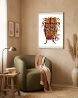 Mujer B 60 framed in a tender room thumbnail