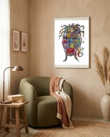 Mujer B 63 framed in a tender room thumbnail