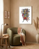 Mujer B 64 framed in a tender room thumbnail