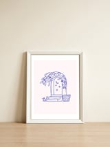 Summer at that Marrakech villa #illustration #sketch — framed, leaning against the wall thumbnail