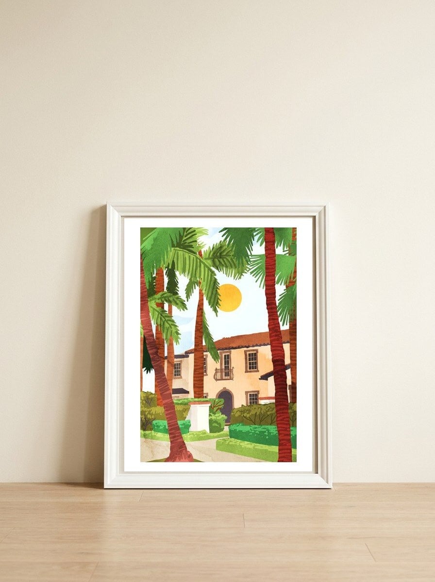 Isla Art Print — framed, leaning against the wall