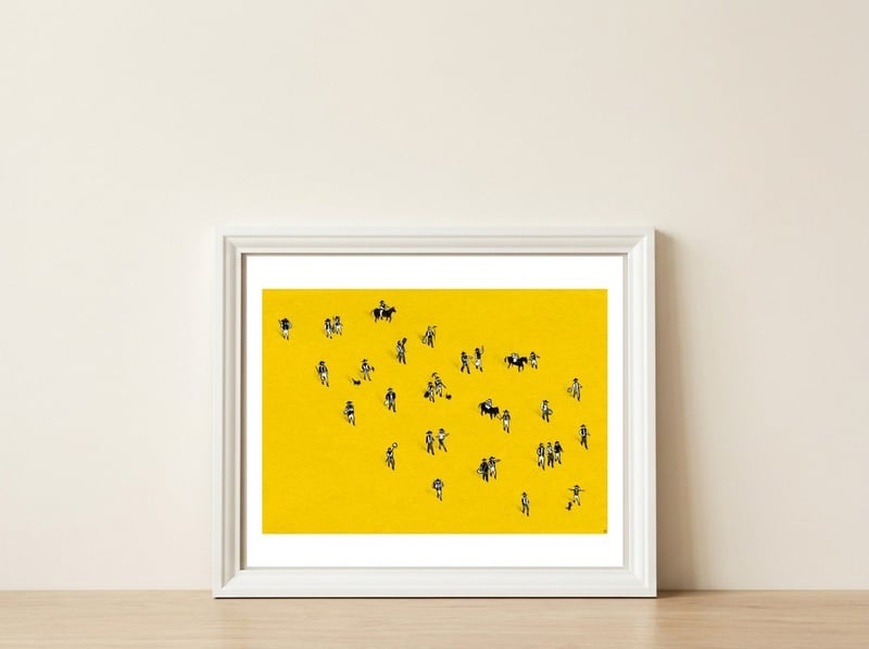 Going Places — framed, leaning against the wall