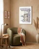 Romantic cityscape  framed in a tender room thumbnail