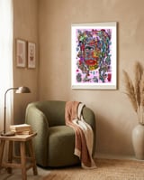 Mujer Digital 2 24 framed in a tender room thumbnail