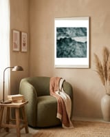ocean wave framed in a tender room thumbnail