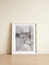 Erotic sketch art — framed, leaning against the wall thumbnail
