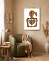 Mujer Digital 3 4  framed in a tender room thumbnail
