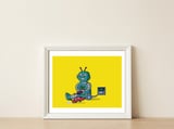 Robo kid — framed, leaning against the wall thumbnail