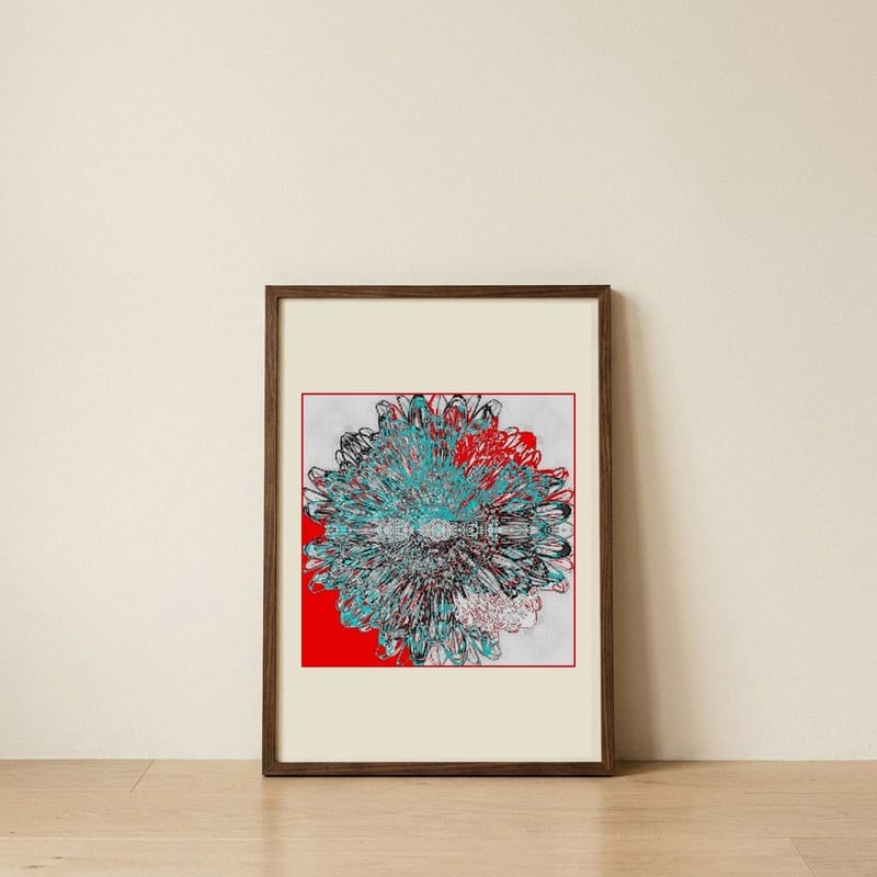 2 — framed, leaning against the wall
