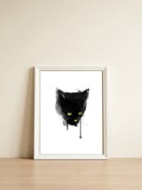 Sumi Cat — framed, leaning against the wall thumbnail