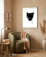 Sumi Cat framed in a tender room thumbnail