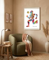 Jugador Nuevo 1 12 framed in a tender room thumbnail