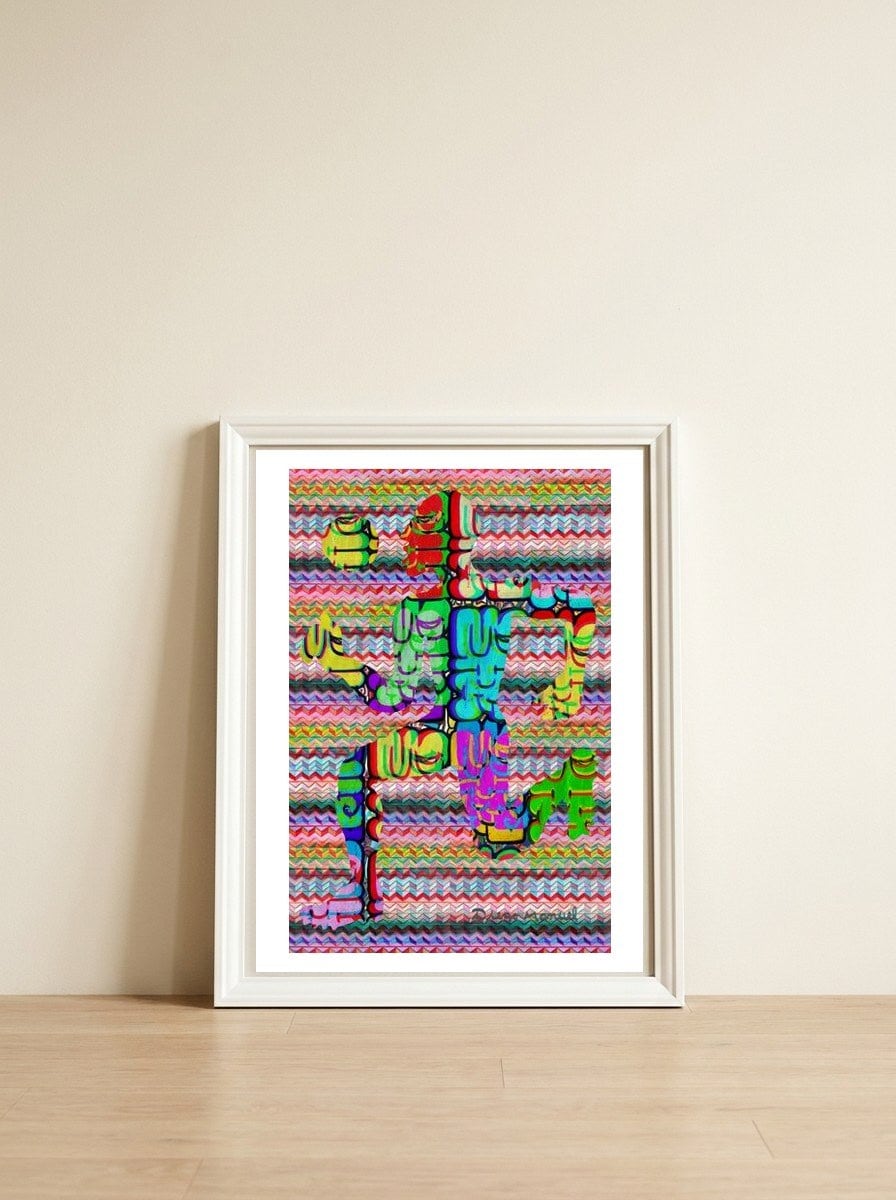 Jugador Nuevo 1 Nuevo 2 — framed, leaning against the wall